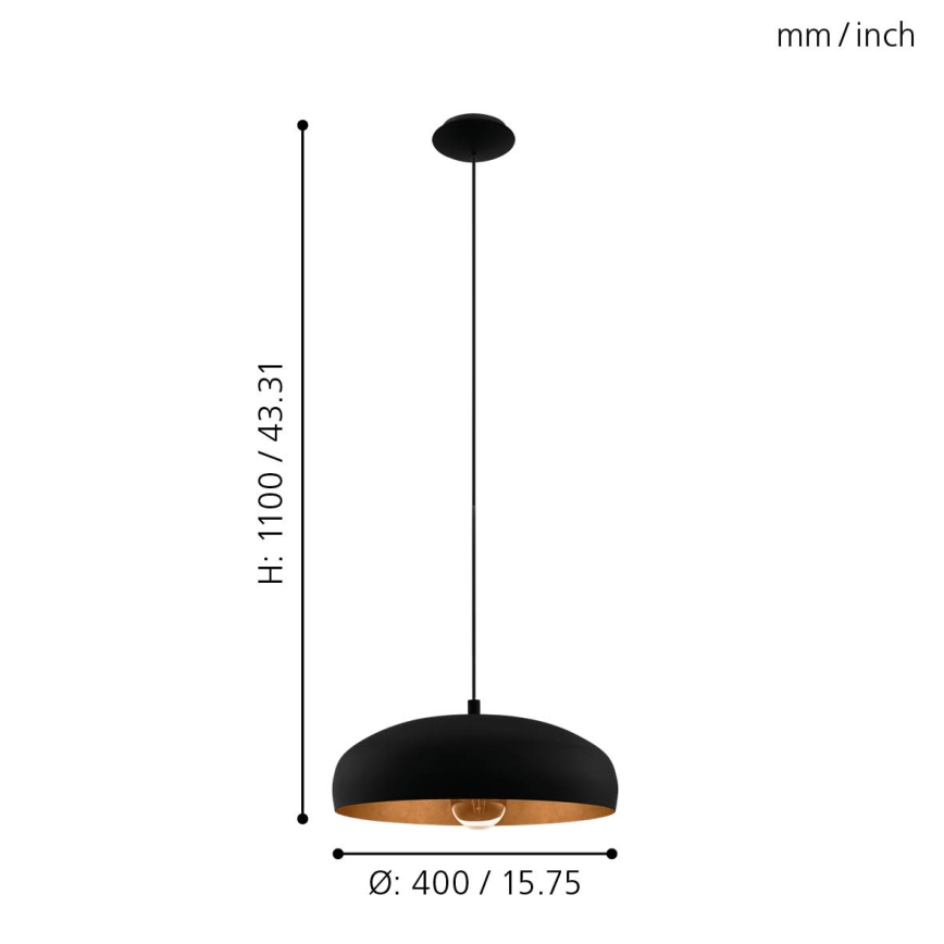 Eglo - Luster 1xE27/60W/230V