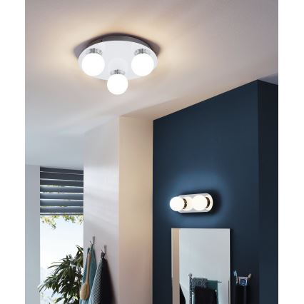 Eglo - LED Kúpeľňové svietidlo 3xLED/3,3W/230V IP44