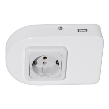 Eglo 94663 - Podlinková zásuvka SCHUKO vr.USB TAXANO
