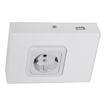 Eglo 94665 - Podlinková zásuvka SCHUKO vr.USB TAXANO