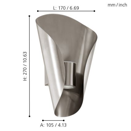 Eglo 94779 - LED Vonkajšie svietidlo BOSARO 2xLED/2,5W/230V IP44