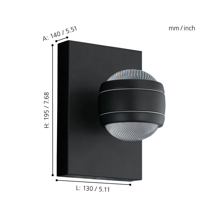 Eglo - LED Vonkajšie svietidlo 2xLED/3,7W/230V IP44