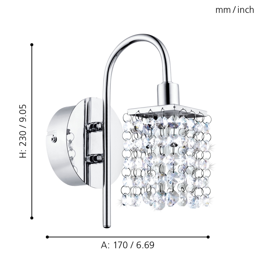 Eglo - LED Kúpeľňové svietidlo 1xLED/2,5W/230V IP44