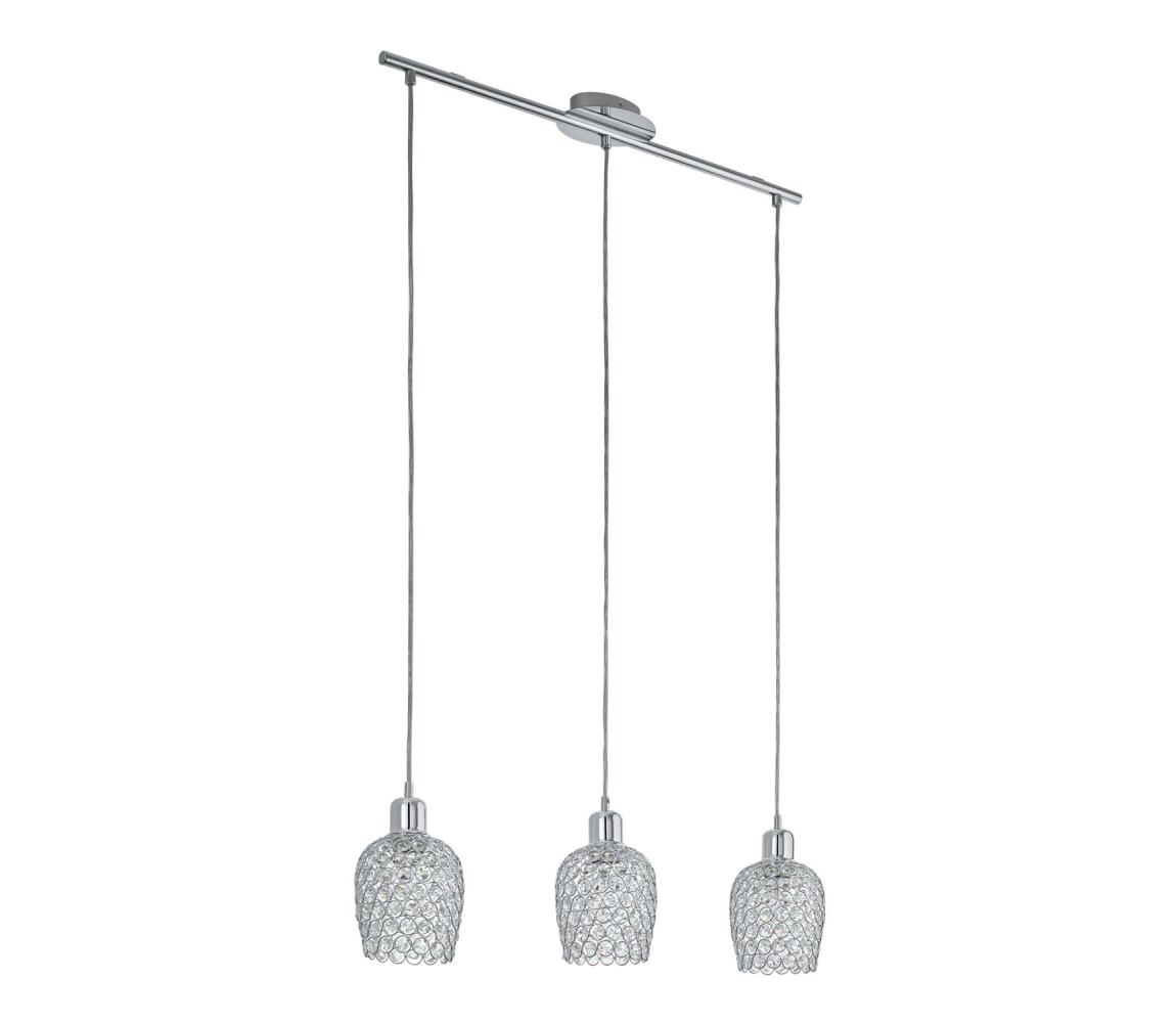 Eglo 94897 - Krištáľový luster BONARES 1 3xE27/60W/230V 94897