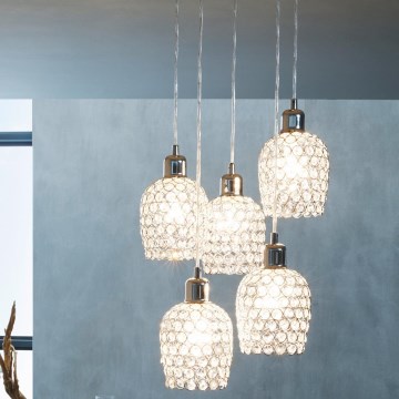 Eglo 94898 - Krištáľový luster BONARES 1 5xE27/60W/230V Eglo 94898 - Krištáľový luster BONARES 1 5xE27/60W/230V
