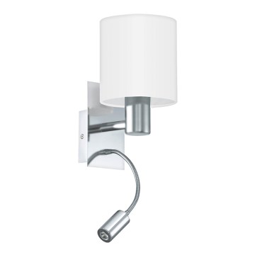 Eglo 94929 - LED nástenné svietidlo PASTERI 1xE27/60W + LED/2,4W Eglo 94929 - LED nástenné svietidlo PASTERI 1xE27/60W + LED/2,4W