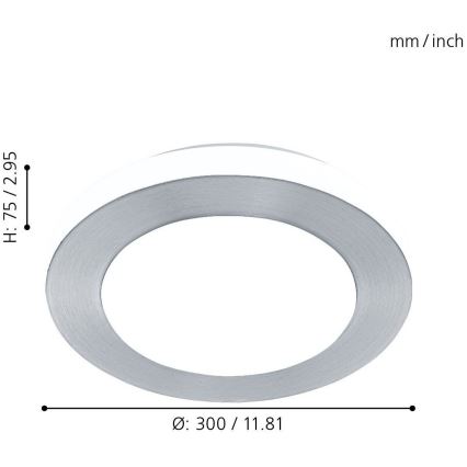 Eglo - LED Kúpeľňové svietidlo 1xLED/11W/230V IP44