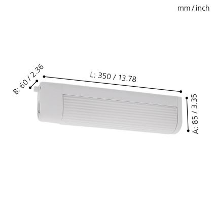 Eglo - Nástenné svietidlo 2xE14/40W/230V