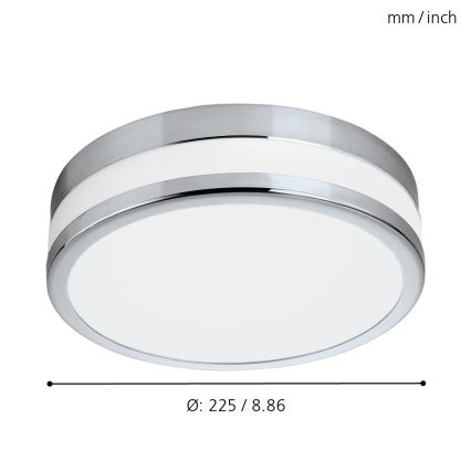 Eglo - LED Kúpeľňové svietidlo 1xLED/11W/230V IP44