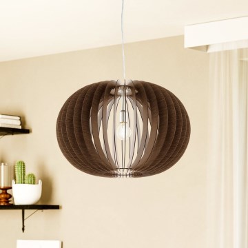 Eglo 95026 - Závesný luster na lanku STELLATO 1xE27/60W/230V pr. 70 cm hnedý