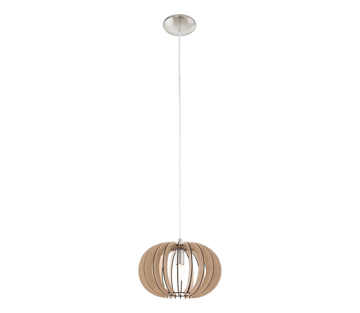 Eglo 95038 - Závesné svietidlo STELLATO 1xE27/60W/230V pr. 30 cm béžové 95038