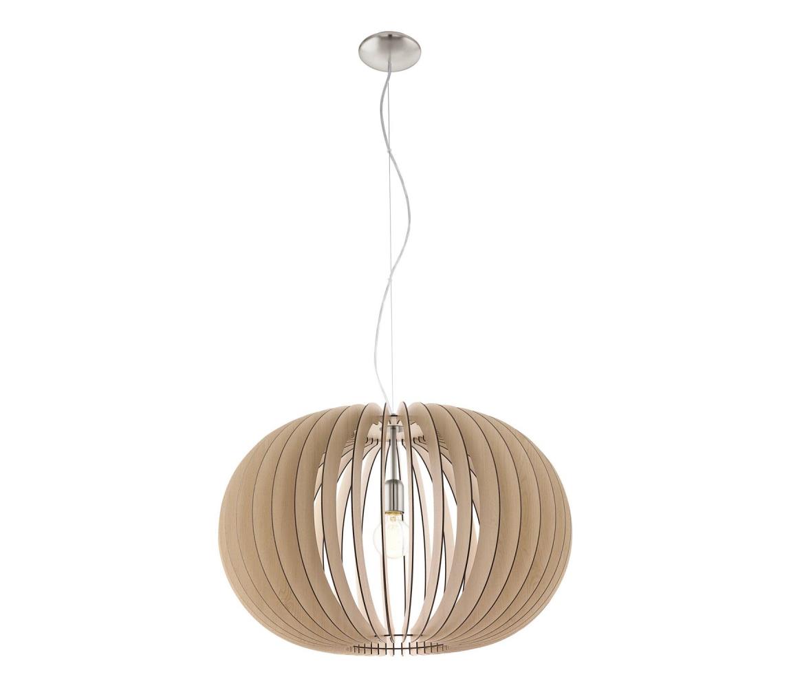 Eglo 95042 - Závesný luster na lanku STELLATO 1xE27/60W/230V priemer 70 cm béžový 95042
