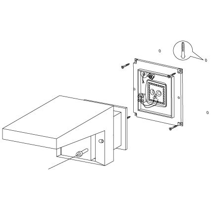 Eglo - Vonkajšie nástenné svietidlo LED/10W/230V