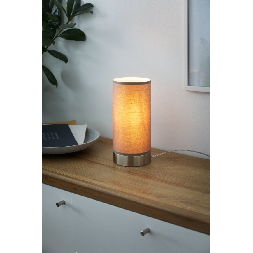 Eglo - Stmievateľná stolná lampa 1xE27/40W/230V taupe