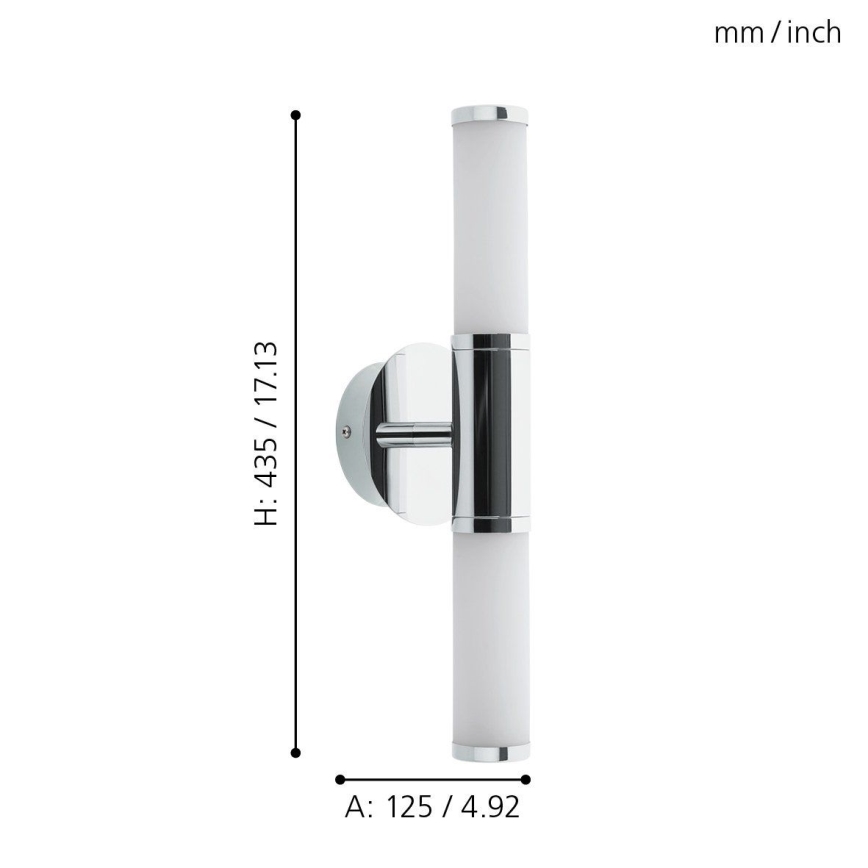 Eglo - LED Kúpeľňové svietidlo 2xLED/4,5W/230V IP44