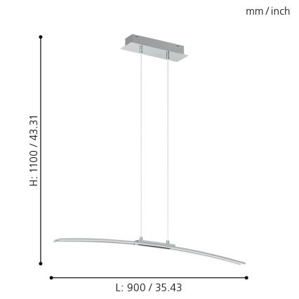 Eglo - LED luster LED/30W/230V