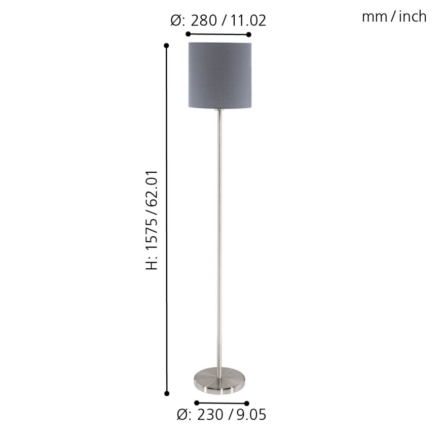 Eglo - Stojacia lampa 1xE27/60W/230V