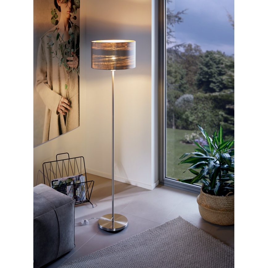 Eglo - Stojacia lampa 1xE27/60W/230V taupe