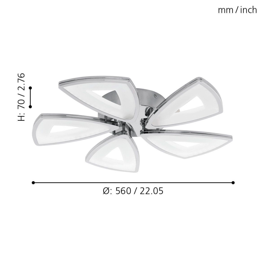 Eglo - LED Stropné svietidlo 5xLED/6W/230V
