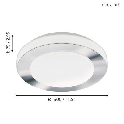 Eglo - LED Kúpeľňové svietidlo 1xLED/11W/230V IP44
