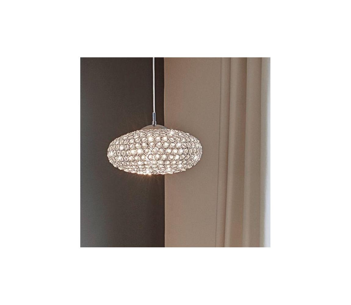 Eglo 95286 - Krištáľový luster CLEMENTE 1xE27/60W/230V