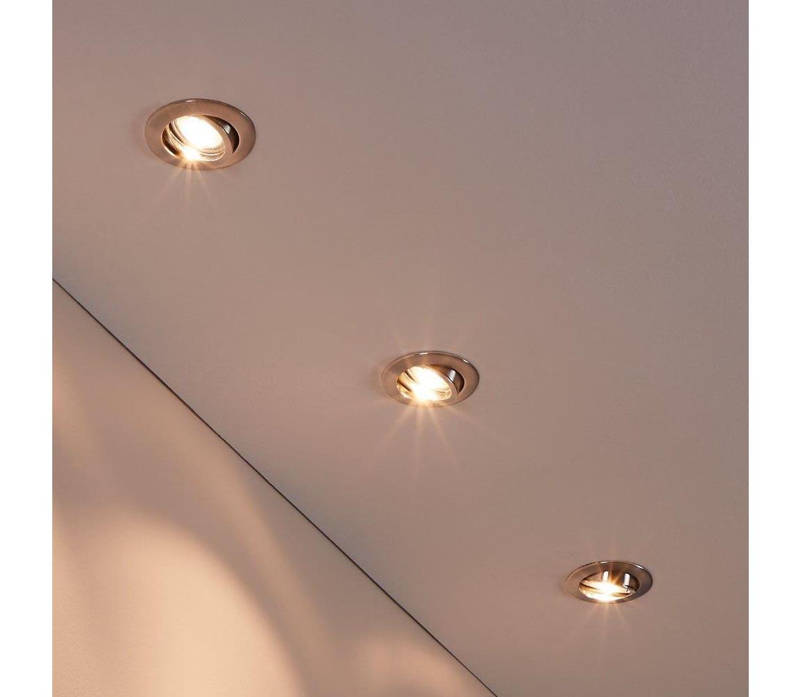 Eglo 95359 - SADA 3x LED zapustené stropné svietidlo TEDO 3xGU10-LED/5W/230V 95359