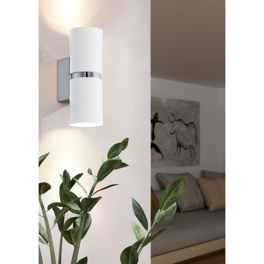 Eglo - LED Nástenné svietidlo 2xGU10-LED/4W/230V