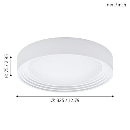 Eglo - LED Kúpeľňové stropné svietidlo LED/11W/230V