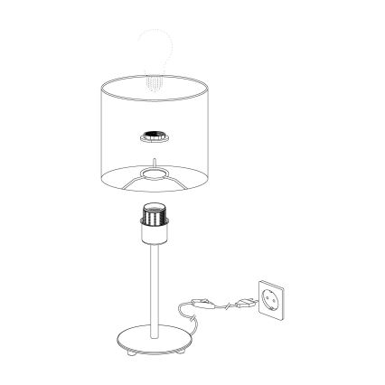 Eglo - Stolná lampa 1xE14/40W/230V