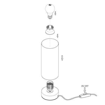 Eglo - Stolná lampa 1xE27/60W/230V