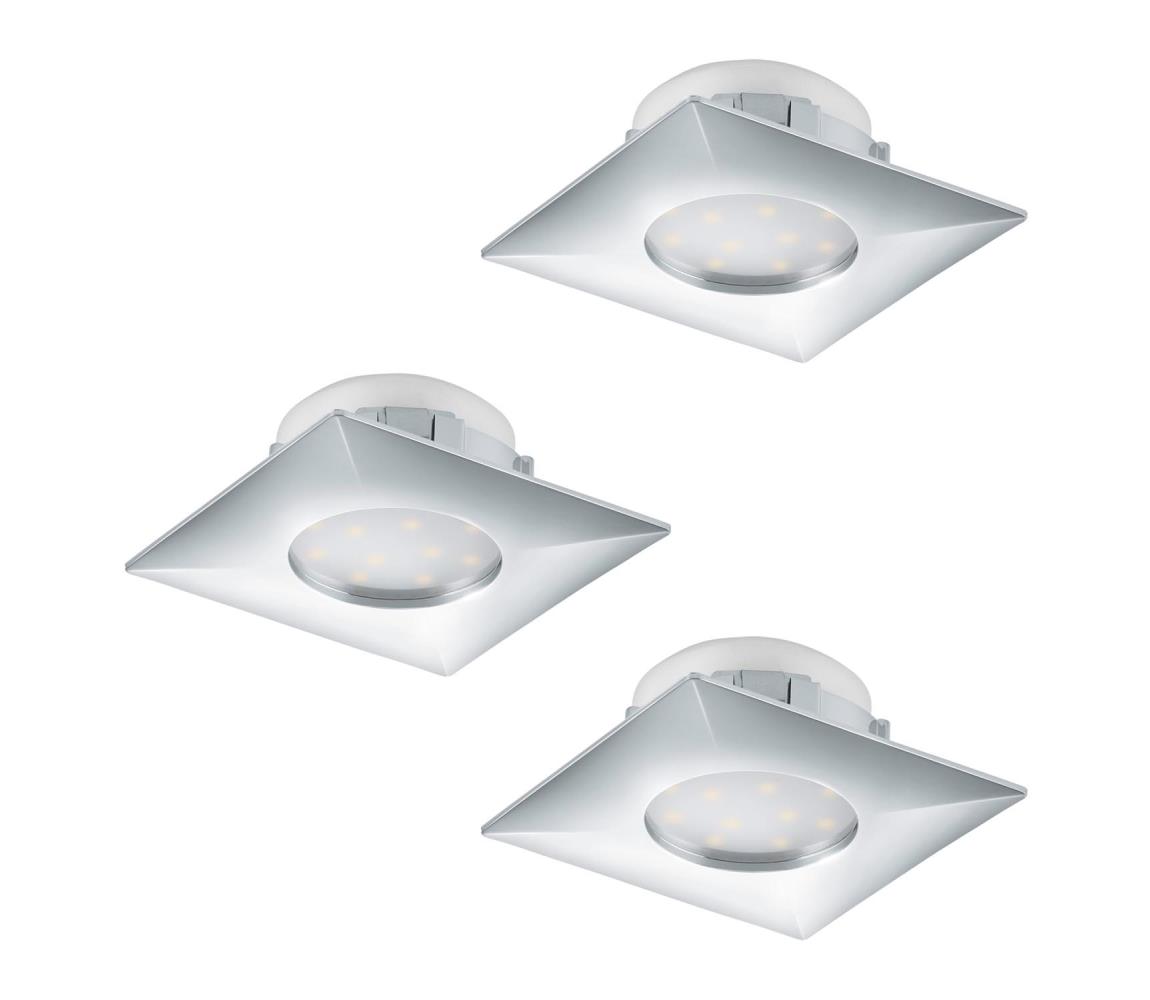 Eglo 95802 - SADA 3 ks LED podhľadových svietidiel PINEDA LED/6W/230V 95802