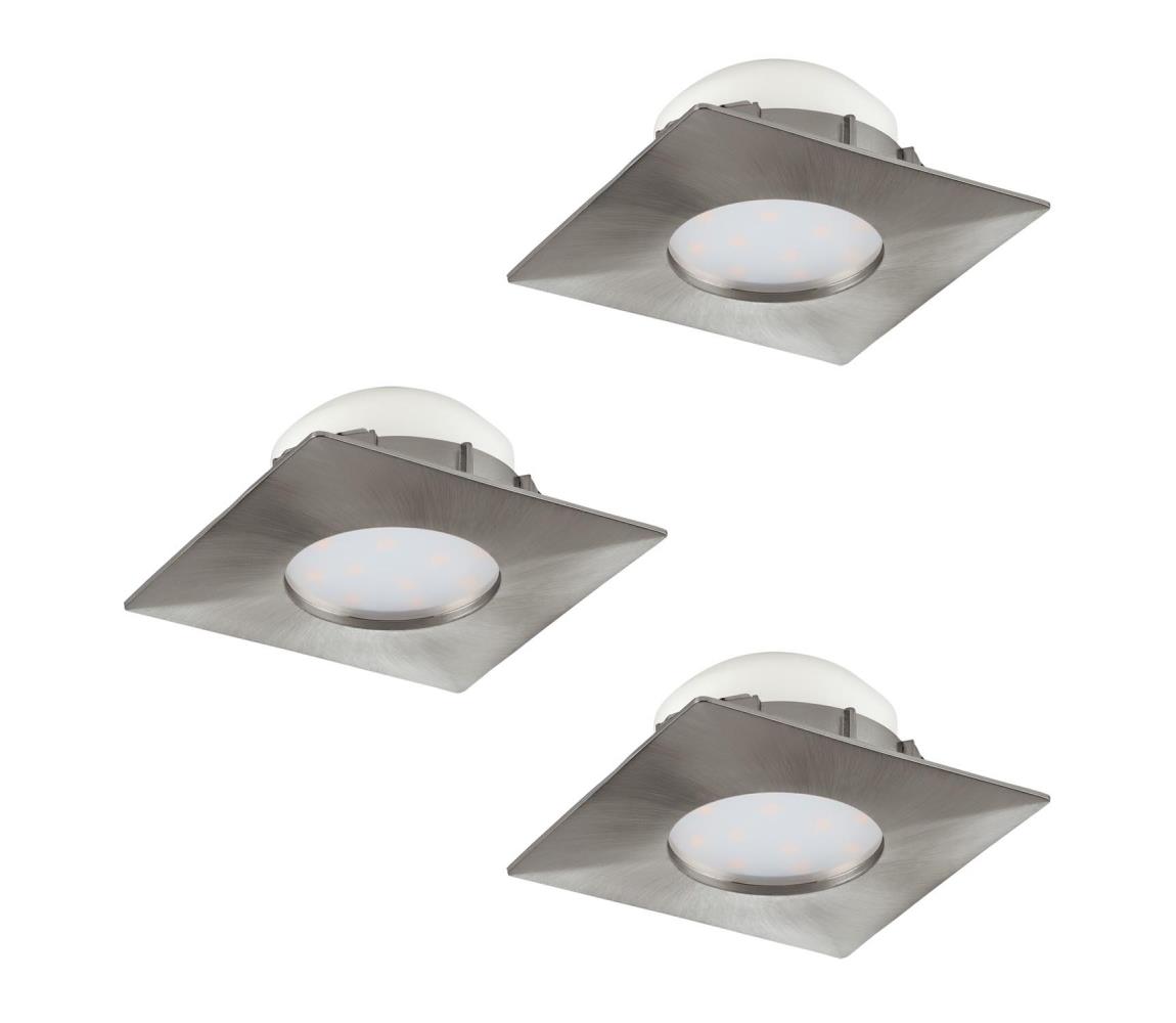 Eglo 95803 - SADA 3x LED zapustených stropných svietidiel PINEDA LED/6W/230V 95803