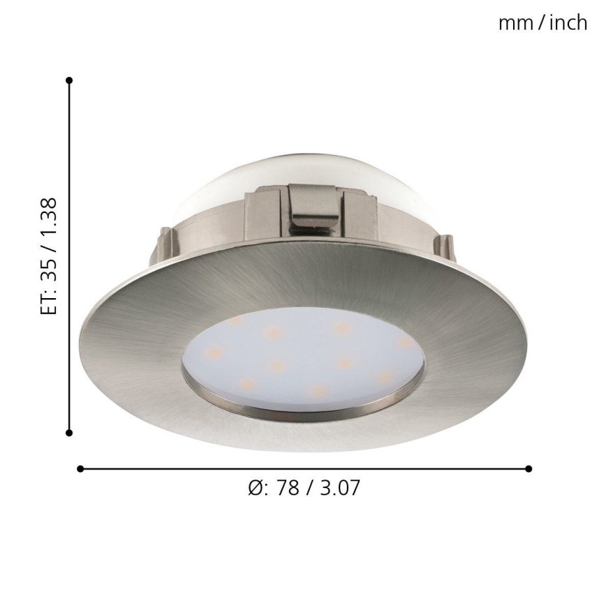 Eglo - SADA 3x LED podhľadové svietidlo PINEDA 1xLED/4,9W/230V