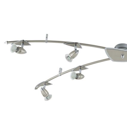 Eglo 95826 - LED Bodové svietidlo WAVE LED 6xGU10-LED/3W/230V