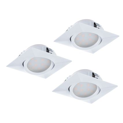 Eglo - SADA 3x LED podhľadové svietidlo PINEDA 1xLED/4,9W/230V