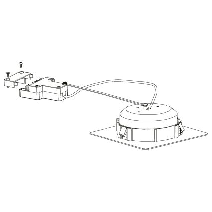 Eglo - SADA 3x LED podhľadové svietidlo PINEDA 1xLED/4,9W/230V