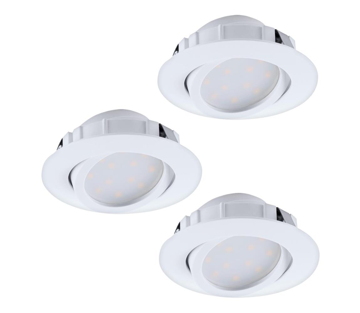 Eglo 95857- SADA 3x stmievateľných zapustených LED svietidiel PINEDA LED/5,5W/230V 95857