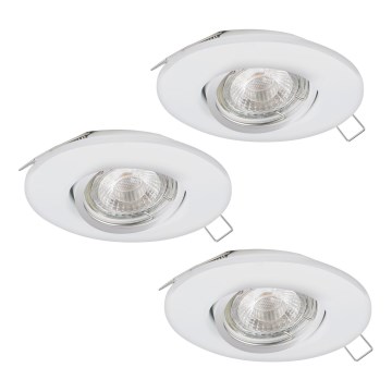 Eglo 95895 - SADA 3x LED podhľadové svietidlo PENETO 1 1xGU10-LED/3W/230V