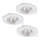 Eglo 95895 - SADA 3x LED podhľadové svietidlo PENETO 1 1xGU10-LED/3W/230V
