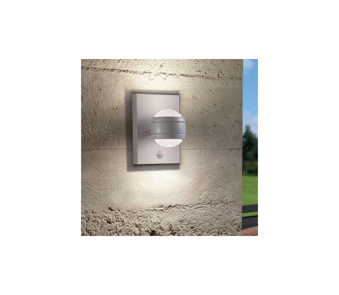 Eglo 96019 - LED vonkajšie nástenné svietidlo s čidlom SESIMBA 1 2xLED/3,7W IP44 96019