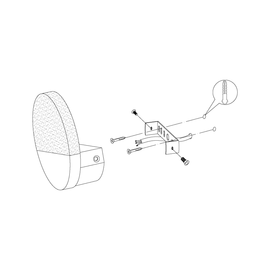 Eglo - LED nástenné svietidlo 1xLED/4,5W/230V