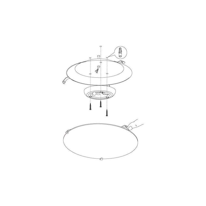 Eglo - LED stropné svietidlo LED/11W/230V