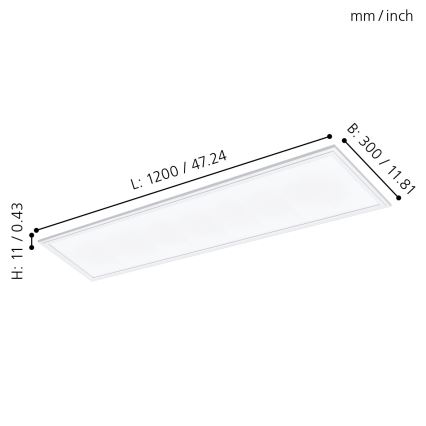 Eglo - LED Podhľadový panel LED/40W/230V