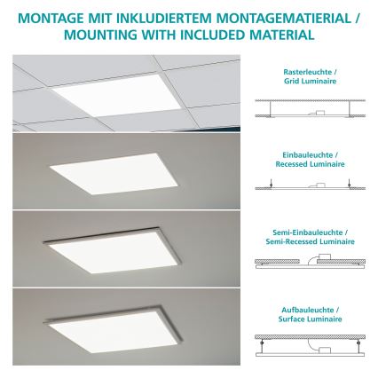 Eglo - LED stropný panel LED/16W/230V