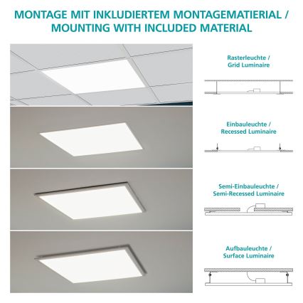 Eglo - LED stropný panel LED/40W/230V