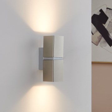 Eglo 96264 - LED nástenné svietidlo PASSA 2xGU10/2,8W/230V hranaté