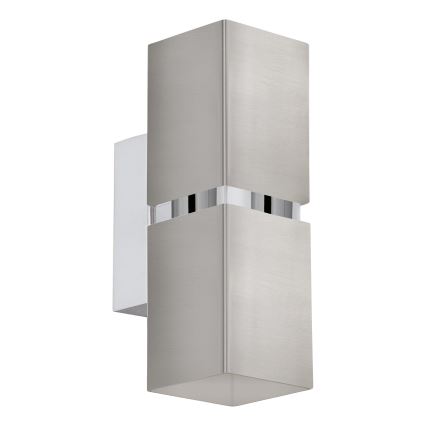 Eglo 96264 - LED nástenné svietidlo PASSA 2xGU10/2,8W/230V hranaté