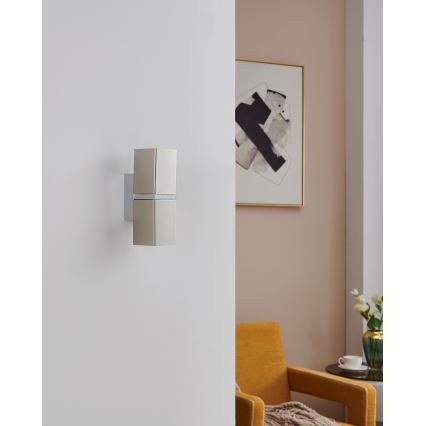 Eglo 96264 - LED nástenné svietidlo PASSA 2xGU10/2,8W/230V hranaté
