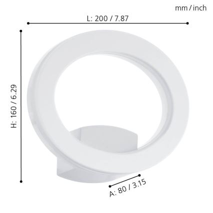 Eglo - LED Vonkajšie nástenné svietidlo LED/10W/230V