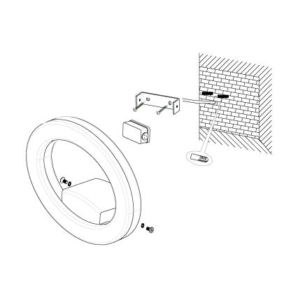 Eglo - LED Vonkajšie nástenné svietidlo LED/10W/230V